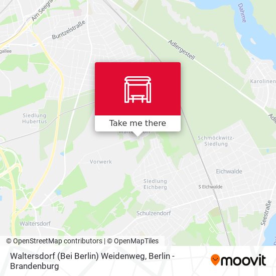 Waltersdorf (Bei Berlin) Weidenweg map