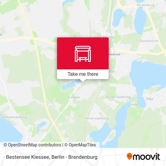 Bestensee Kiessee map