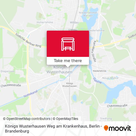 Königs Wusterhausen Weg am Krankenhaus map