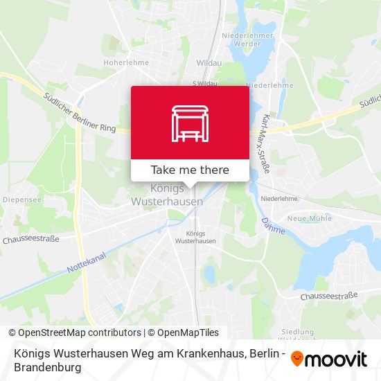 Königs Wusterhausen Weg am Krankenhaus map