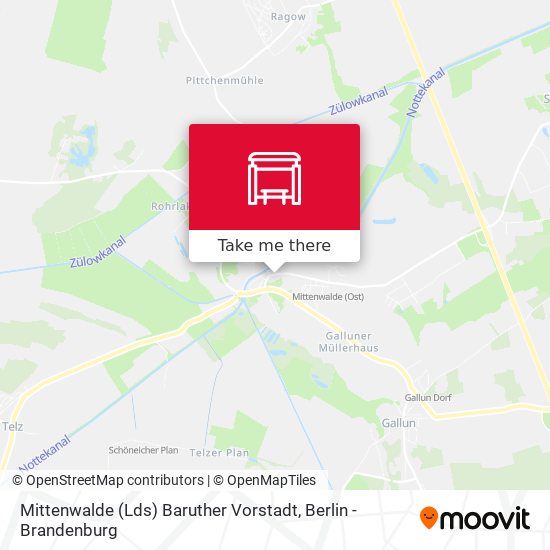 Mittenwalde (Lds) Baruther Vorstadt map
