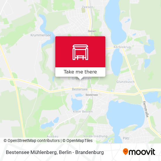 Bestensee Mühlenberg map