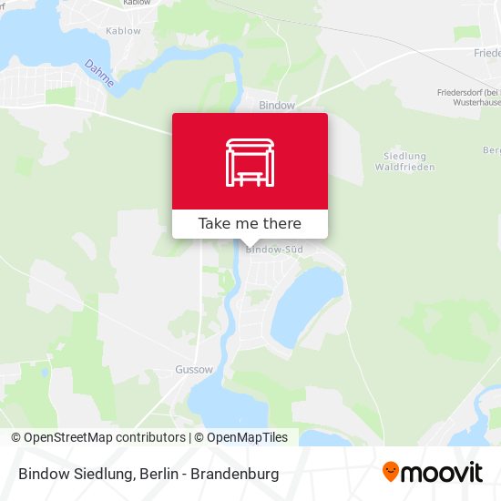 Bindow Siedlung map