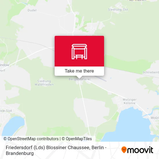 Friedersdorf (Lds) Blossiner Chaussee map