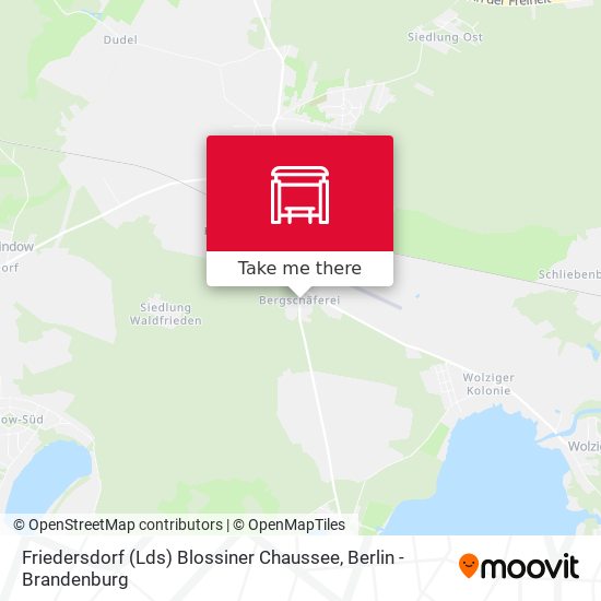 Friedersdorf (Lds) Blossiner Chaussee map