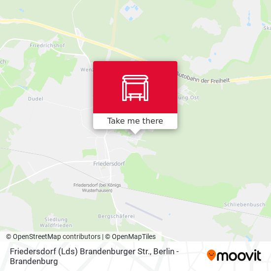 Friedersdorf (Lds) Brandenburger Str. map