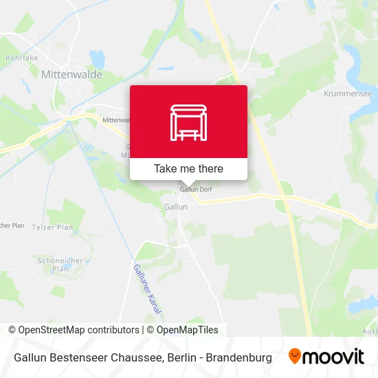 Gallun Bestenseer Chaussee map