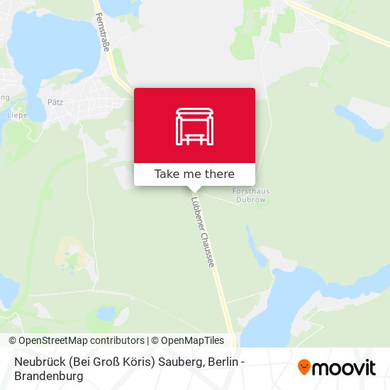 Neubrück (Bei Groß Köris) Sauberg map