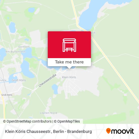 Klein Köris Chausseestr. map