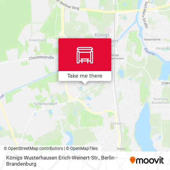 Карта Königs Wusterhausen Erich-Weinert-Str.