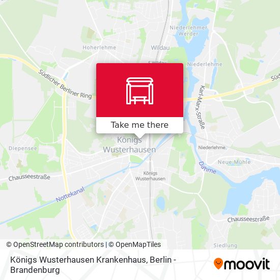 Königs Wusterhausen Krankenhaus map
