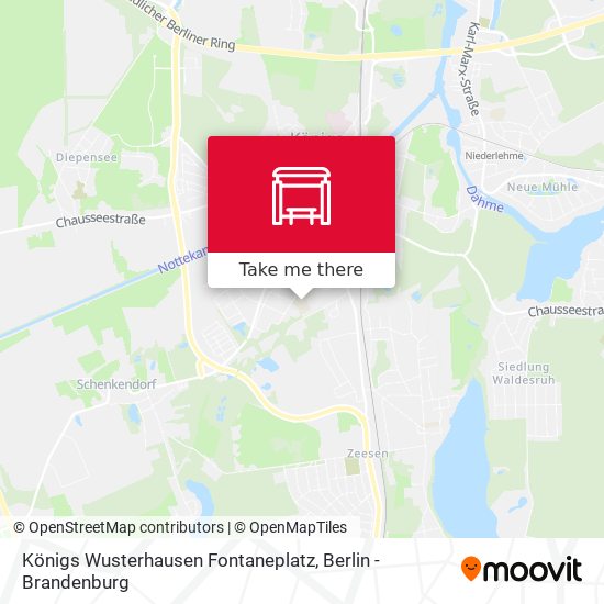 Königs Wusterhausen Fontaneplatz map