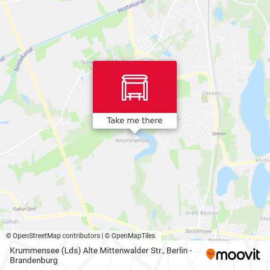 Карта Krummensee (Lds) Alte Mittenwalder Str.