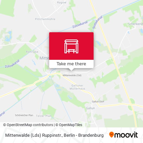 Mittenwalde (Lds) Ruppinstr. map