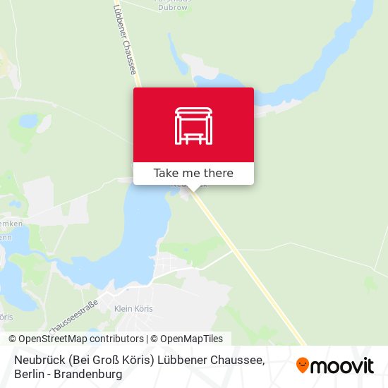 Neubrück (Bei Groß Köris) Lübbener Chaussee map