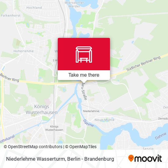 Niederlehme Wasserturm map