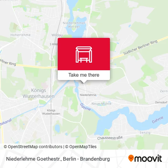 Карта Niederlehme Goethestr.