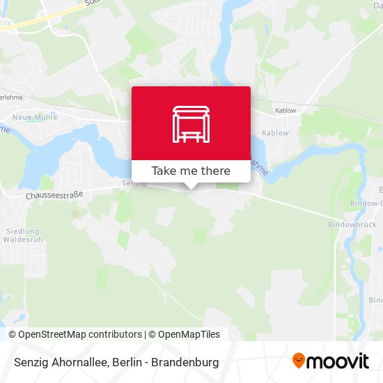 Senzig Ahornallee map