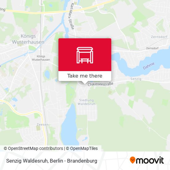 Senzig Waldesruh map