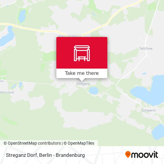 Streganz Dorf map