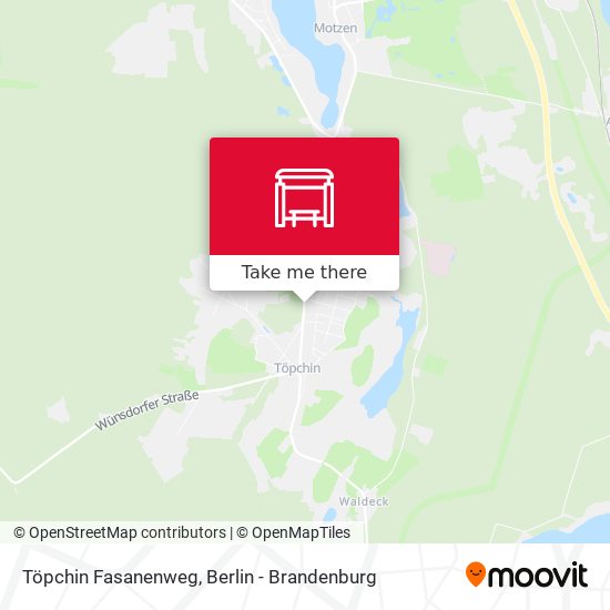Töpchin Fasanenweg map