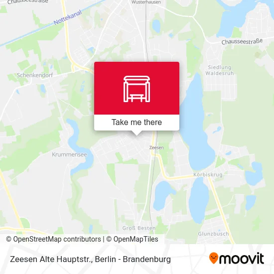 Zeesen Alte Hauptstr. map