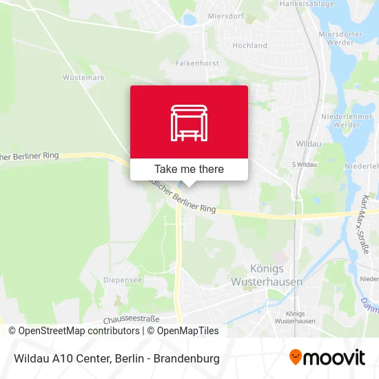 Wildau A10 Center map