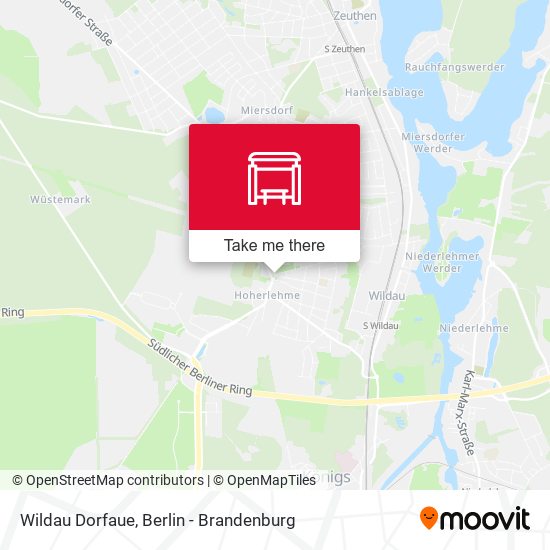 Wildau Dorfaue map