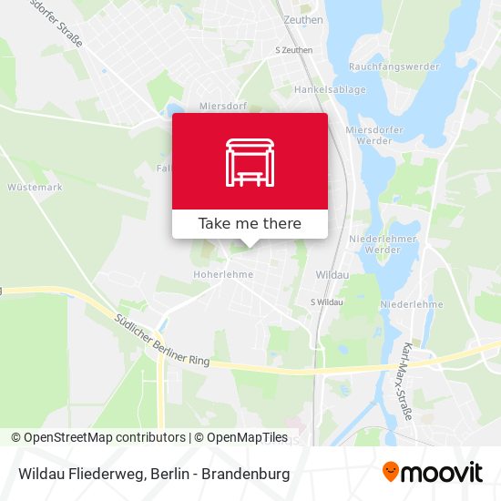 Wildau Fliederweg map