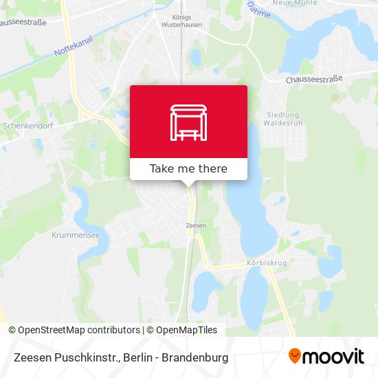 Zeesen Puschkinstr. map