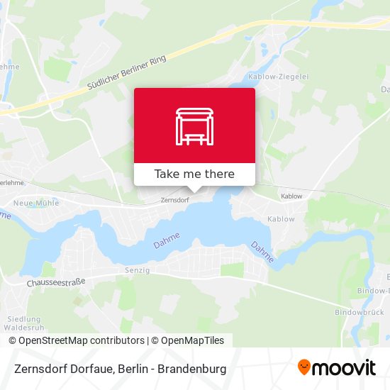Zernsdorf Dorfaue map