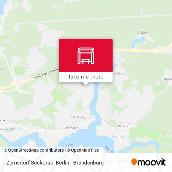 Zernsdorf Seekorso map