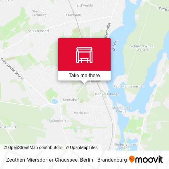 Zeuthen Miersdorfer Chaussee map