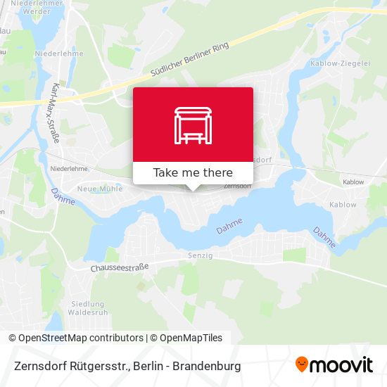 Zernsdorf Rütgersstr. map