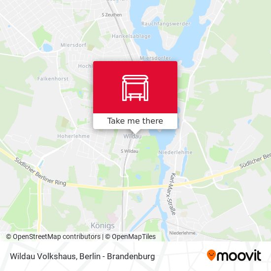 Wildau Volkshaus map