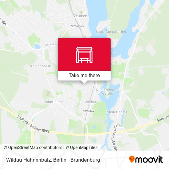 Wildau Hahnenbalz map