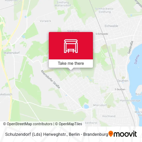 Карта Schulzendorf (Lds) Herweghstr.