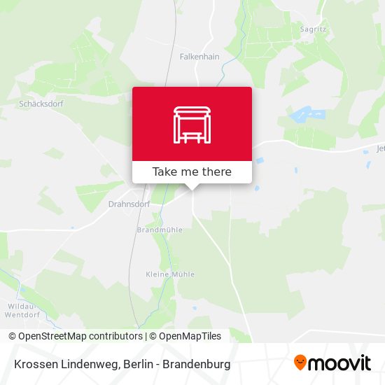 Krossen Lindenweg map