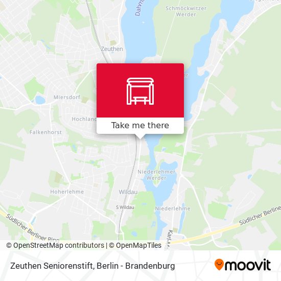 Zeuthen Seniorenstift map