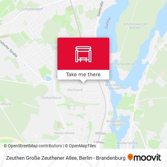 Карта Zeuthen Große Zeuthener Allee