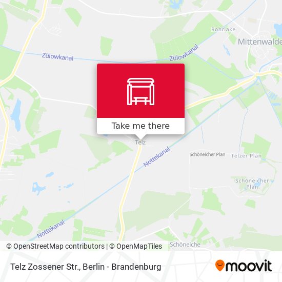 Telz Zossener Str. map