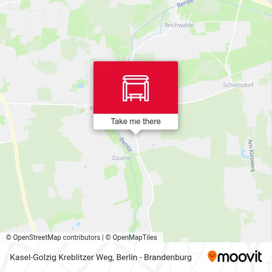 Kasel-Golzig Kreblitzer Weg map