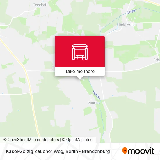 Kasel-Golzig Zaucher Weg map