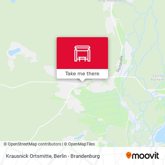 Krausnick Ortsmitte map