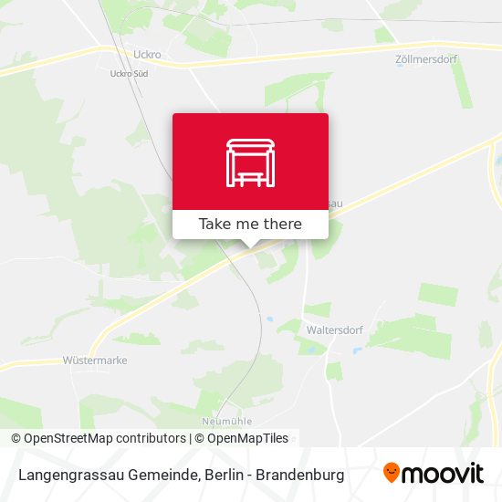 Langengrassau Gemeinde map