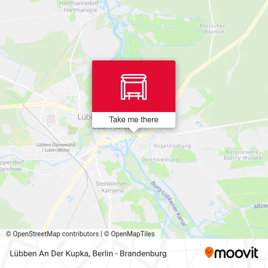 Lübben An Der Kupka map