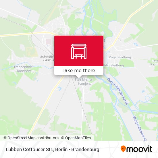 Lübben Cottbuser Str. map