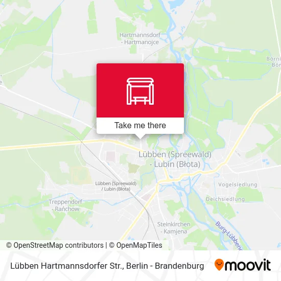 Lübben Hartmannsdorfer Str. map