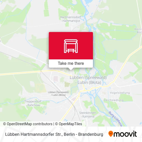 Lübben Hartmannsdorfer Str. map