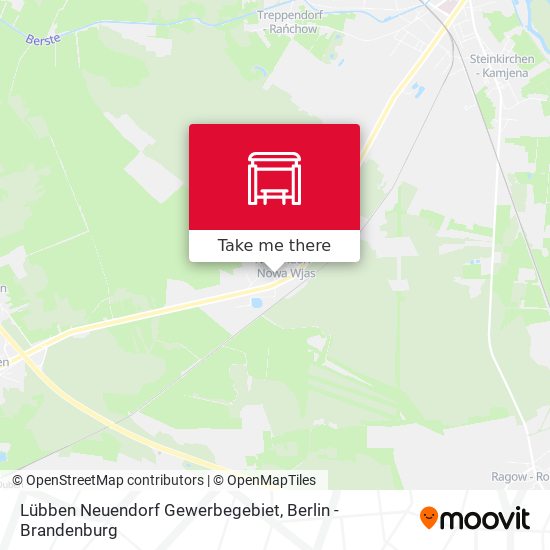 Lübben Neuendorf Gewerbegebiet map